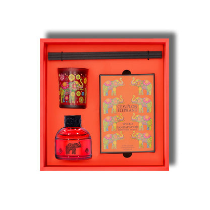 Ceylon Elephant - Spiced Sandalwood - Small Home Aroma Collection - Spa Ceylon Sri Lanka