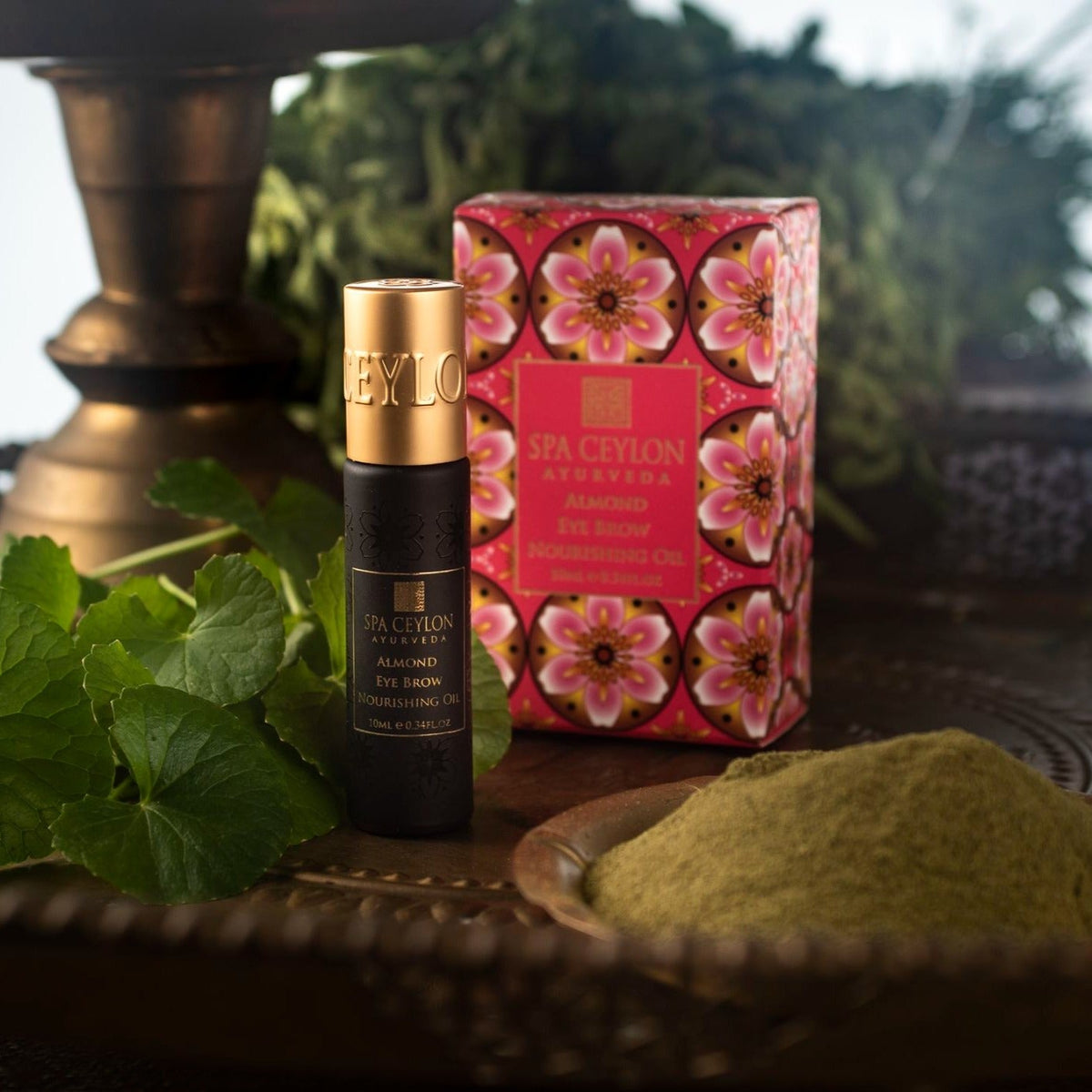 Eye Brow Nourishing Oil Roll-On - Almond - 10ml - Spa Ceylon Sri Lanka