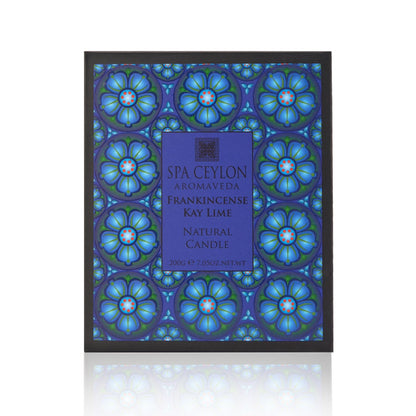 Frankincense Kay Lime - Natural Candle 200g - Spa Ceylon UK