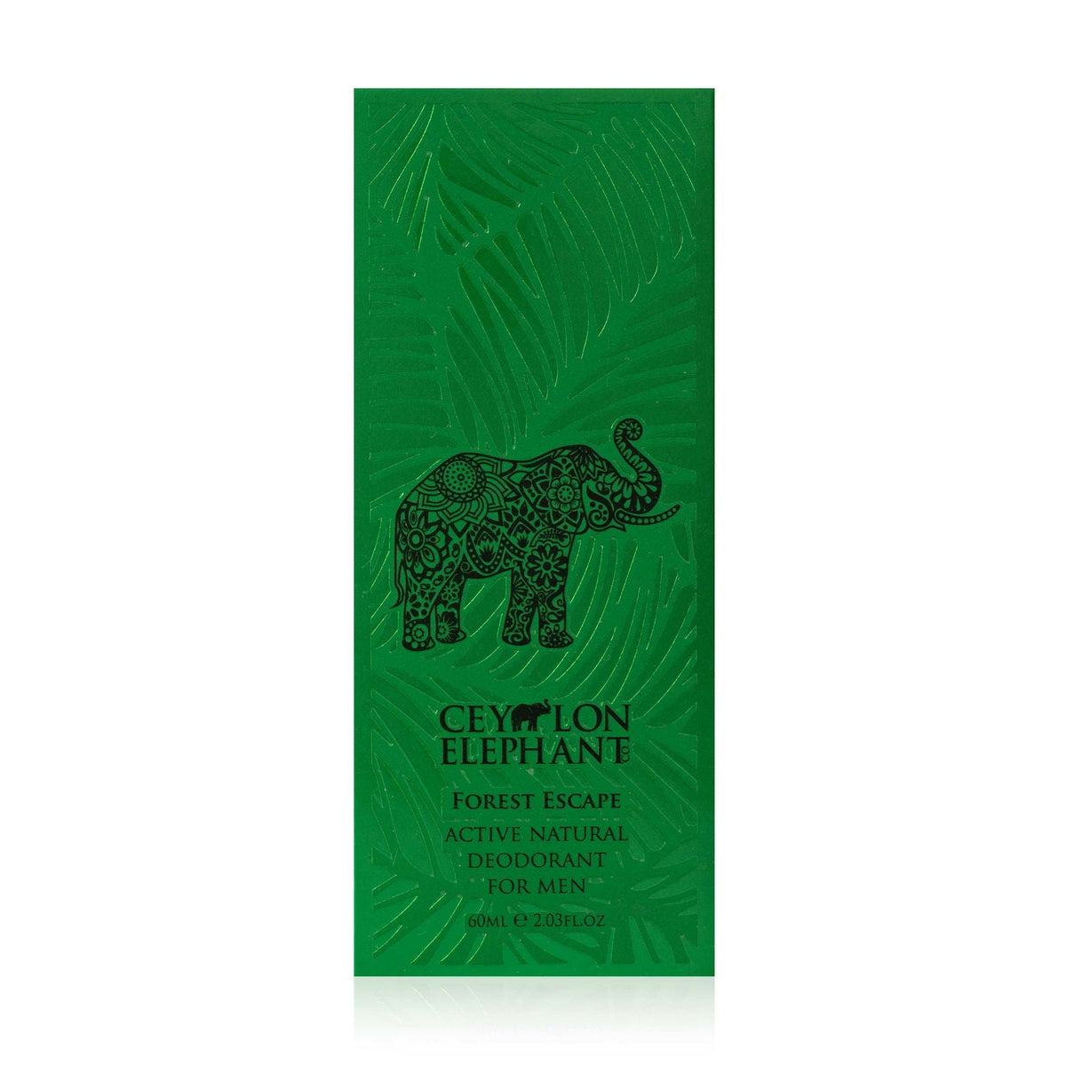 Forest Escape - Ceylon Elephant - Active Natural Deodorant For Men - 60ml - Spa Ceylon UK