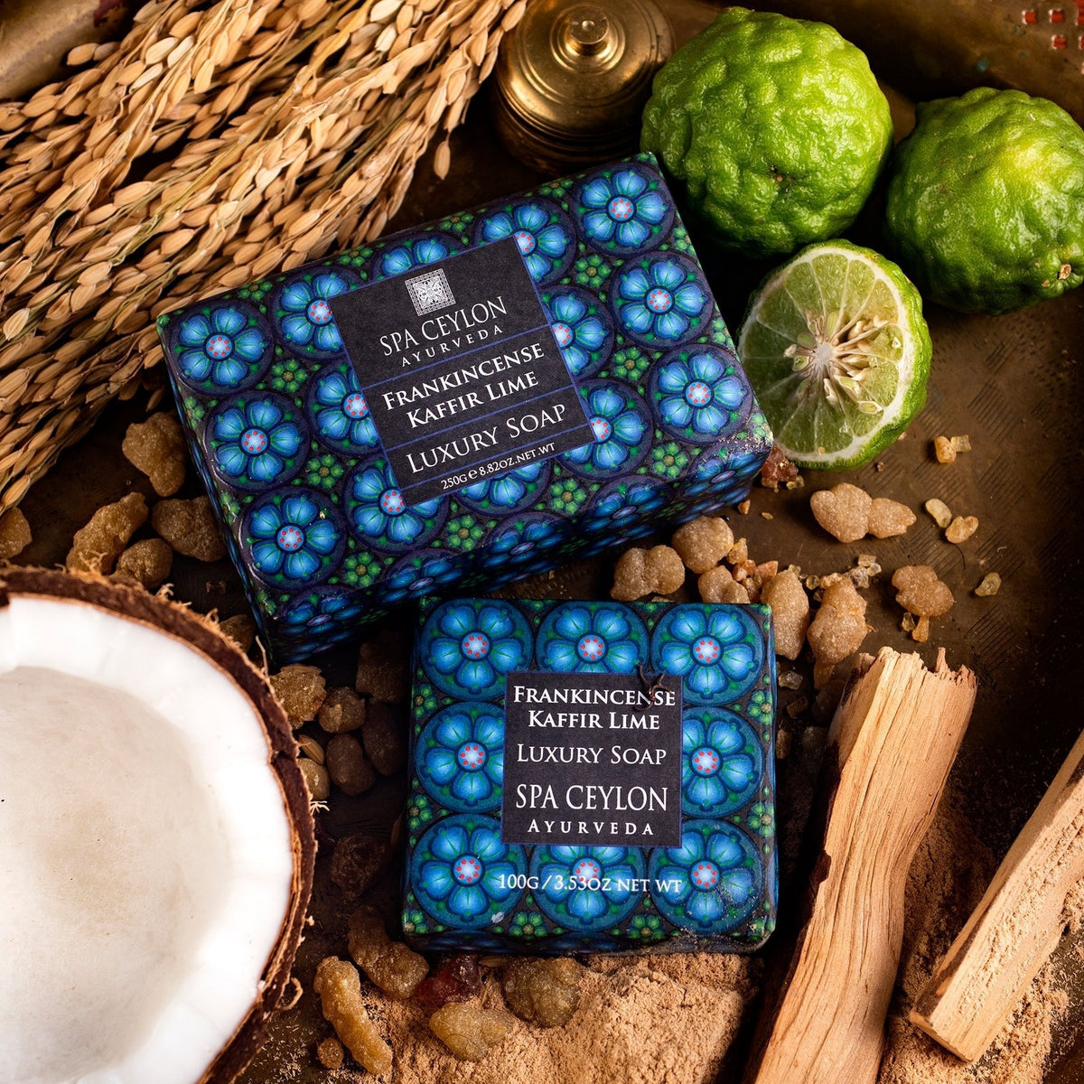 Frankincense Kay Lime Luxury Soap 100g - Spa Ceylon UK