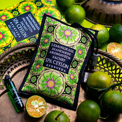 Lemongrass Mandarin - Aromaveda Sachet - Spa Ceylon UK