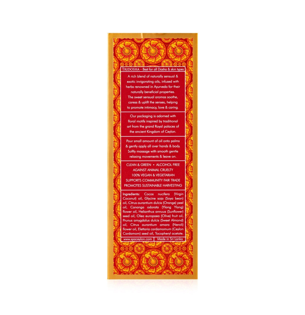 Love Sensual - Massage & Bath Oil 100ml - Spa Ceylon UK