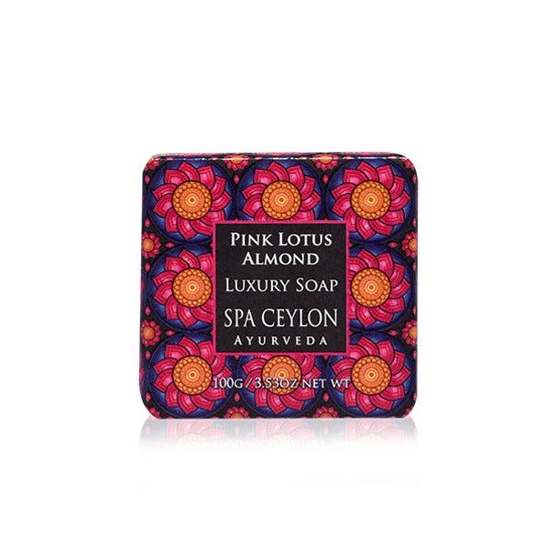 Pink Lotus Almond - Luxury Soap 100g - Spa Ceylon Sri Lanka