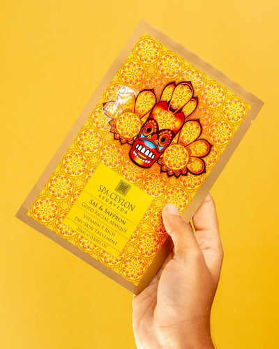 Sal& Saffron - Gold Facial Masque - Vitamin E Rich Dry Skin Treatment