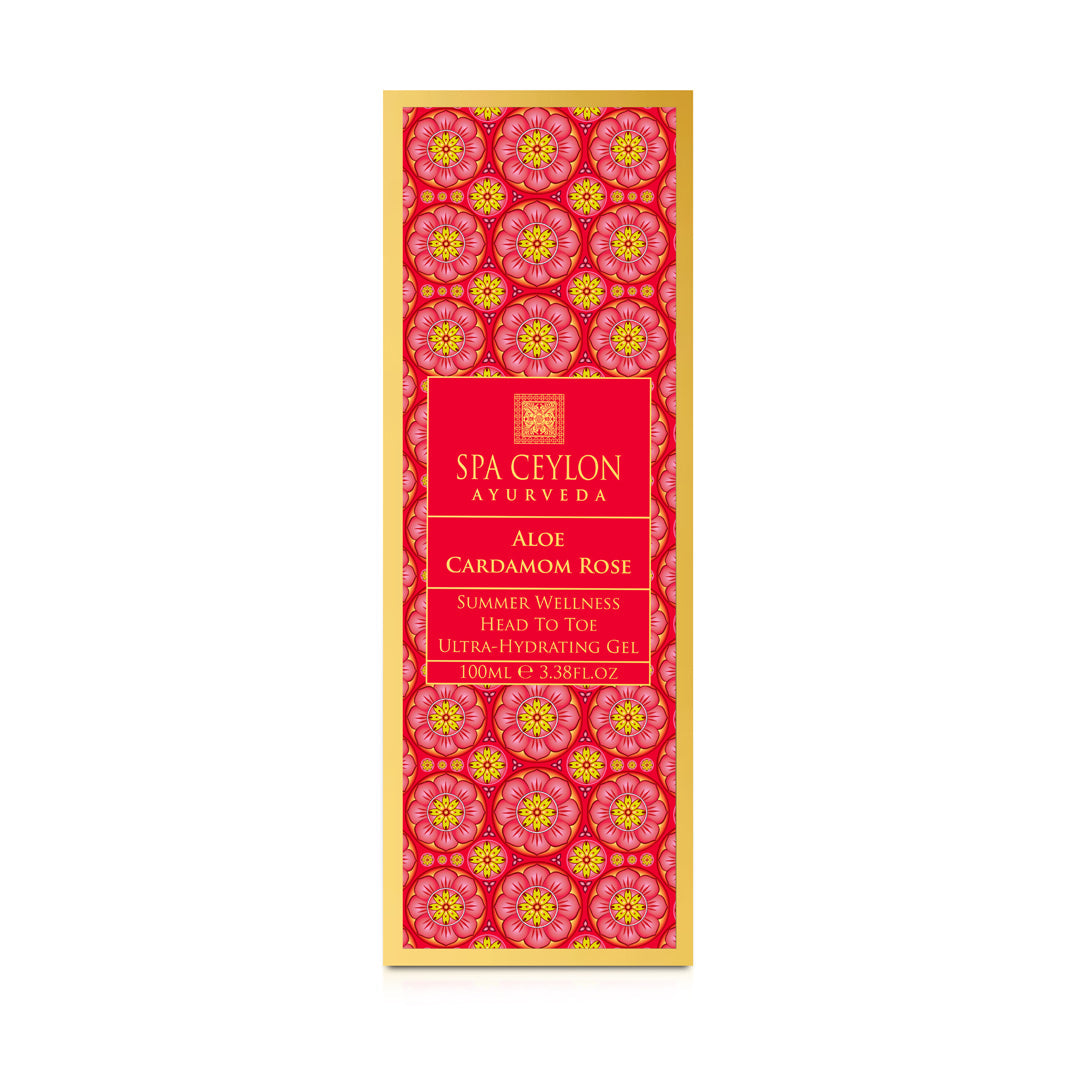 Aloe Cardamom Rose - Summer Wellness Head To Toe Ultra-Hydrating Gel 100ml