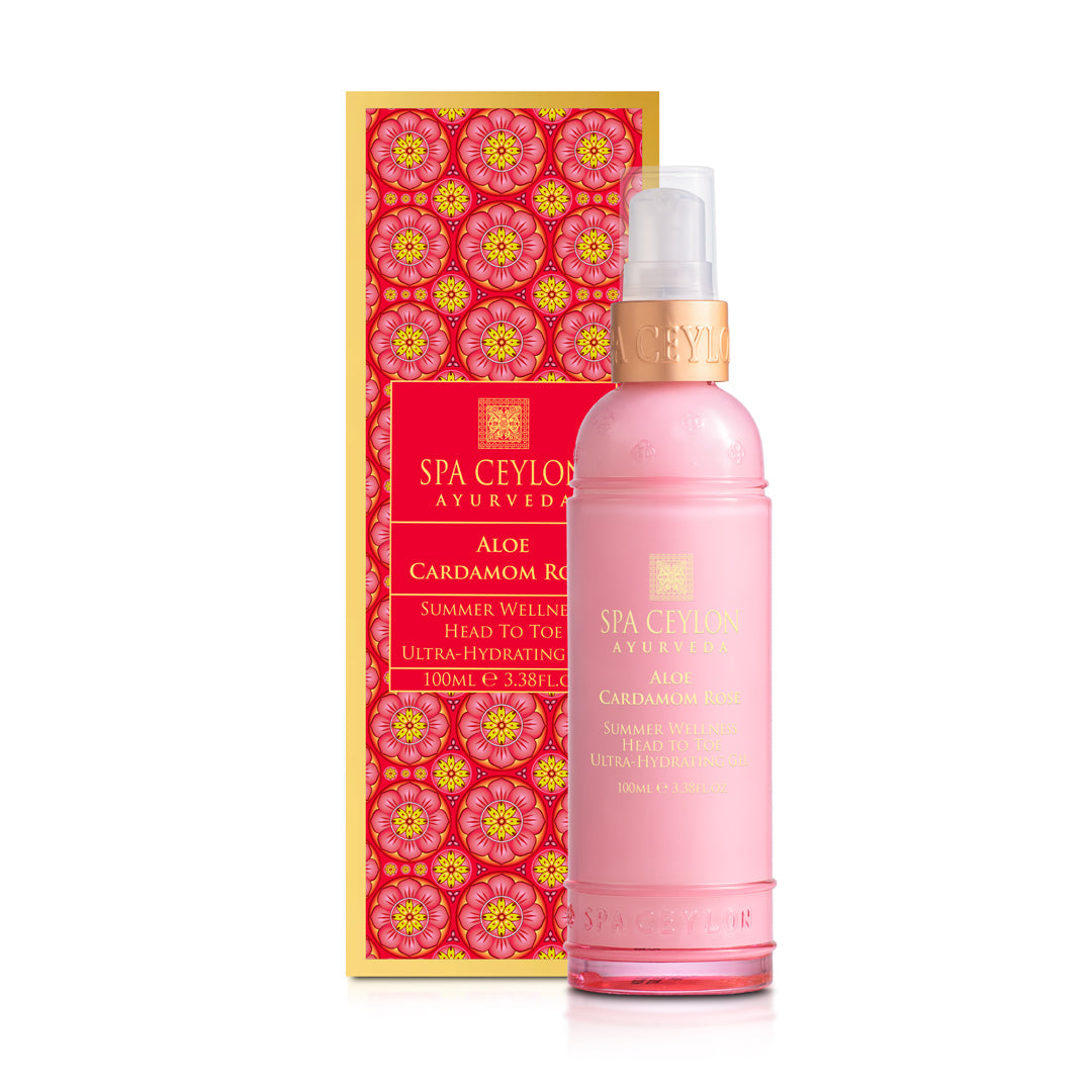 Aloe Cardamom Rose - Summer Wellness Head To Toe Ultra-Hydrating Gel 100ml