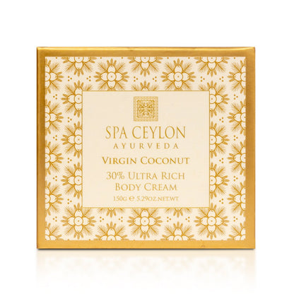 Virgin Coconut 30% - Ultra Rich Body Cream 150g - Spa Ceylon UK