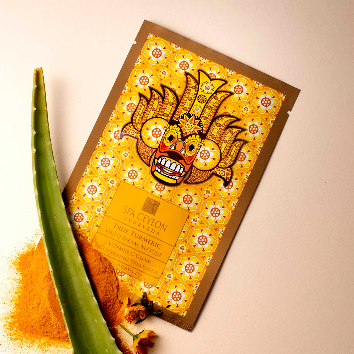 True Turmeric - Gold Facial Masque - Vitamin C Glow Brightening Treatment - Spa Ceylon UK